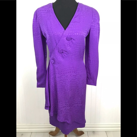 Retro Purple Cocktail Dress